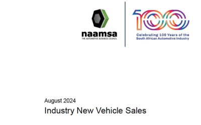 naamsa RELEASES AUGUST 2024 NEW VEHICLE SALES STATISTICS
